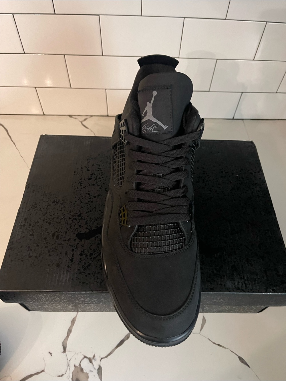 Men’s Retro 4 Black Cat 2025 Size 14. - Picture 3 of 8